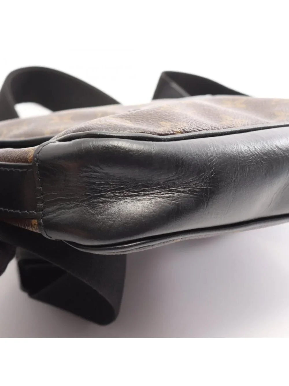 Louis Vuitton Shoulder Bag Bus PM Monogram Macassar Leather